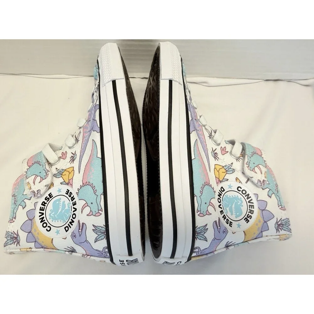 Converse Chuck Taylor All Star Dino Party Easy On Dinosaurs Sneakers Size 13 New - Picture 5 of 8